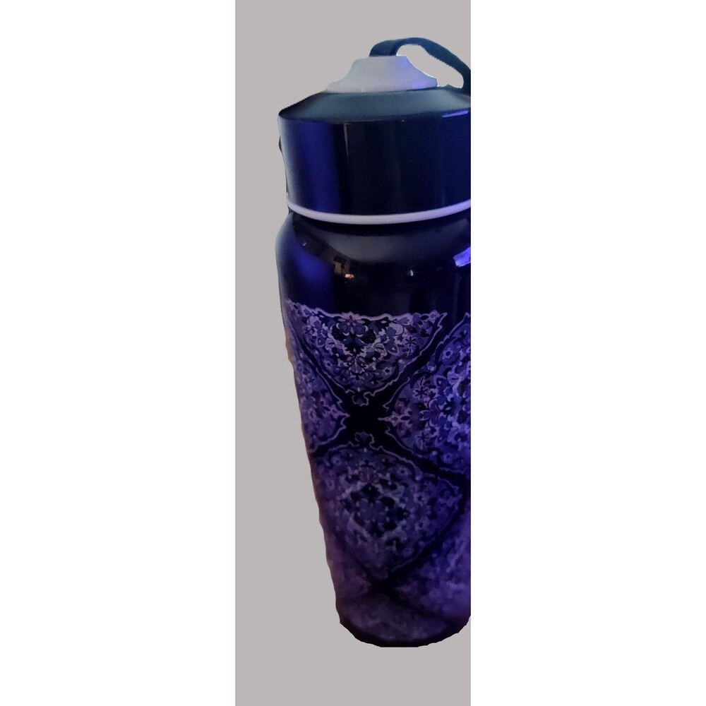 Blue Metal Tumbler 16 oz with Screw Off Lid